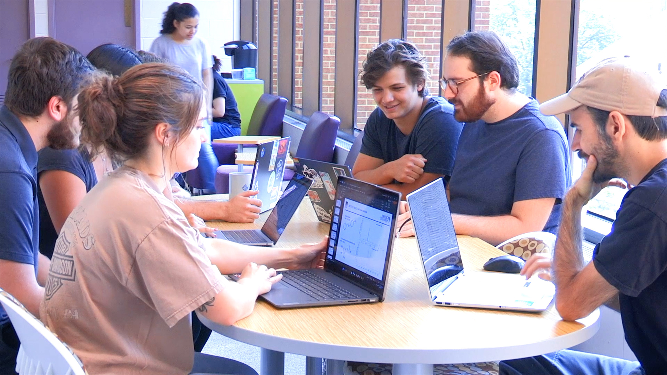 A group of students working together at a table